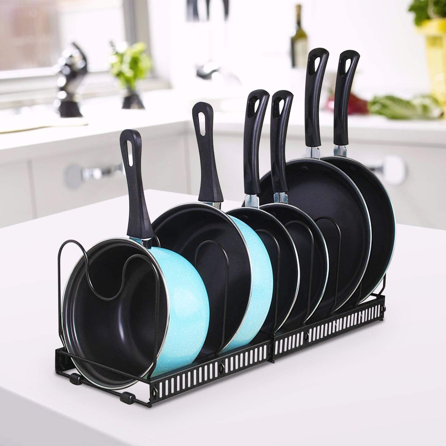 PEISI Pot Rack Pot And Pan Organizer For Cabinet Kitchen Holder