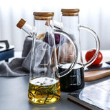 Lastra Transparent Glass Oil Bottle