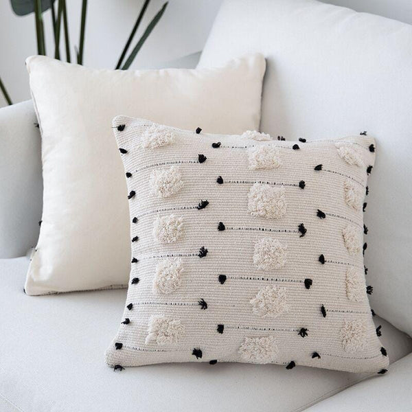 Cadell White Black Pillow Cover