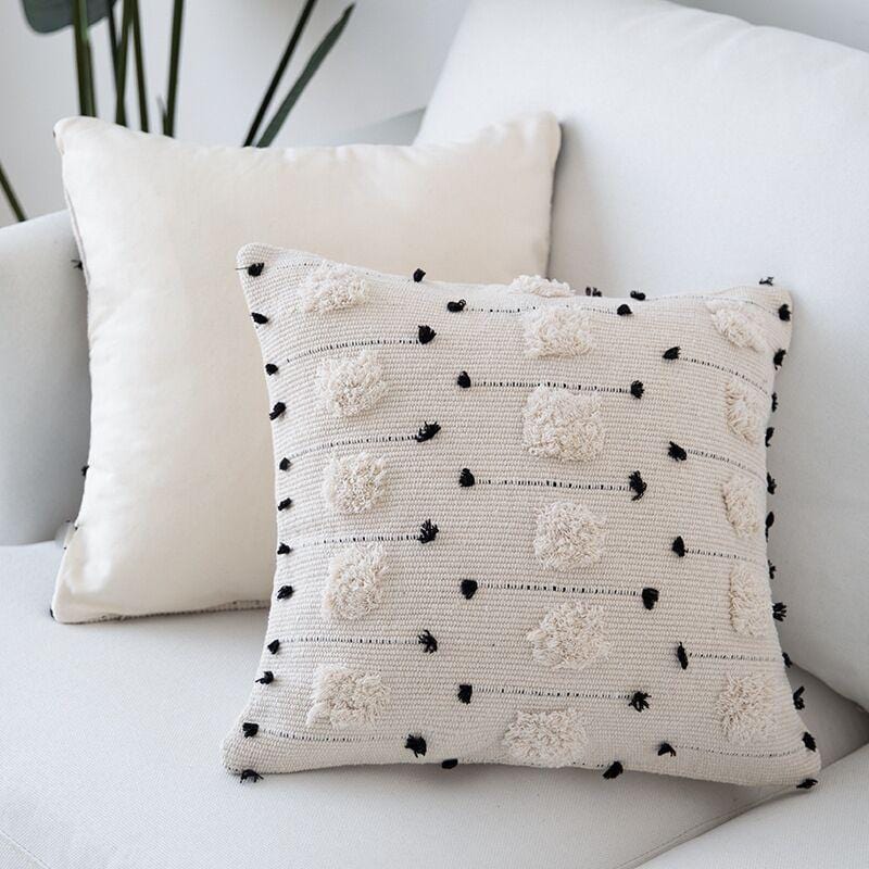 Cadell White Black Pillow Cover
