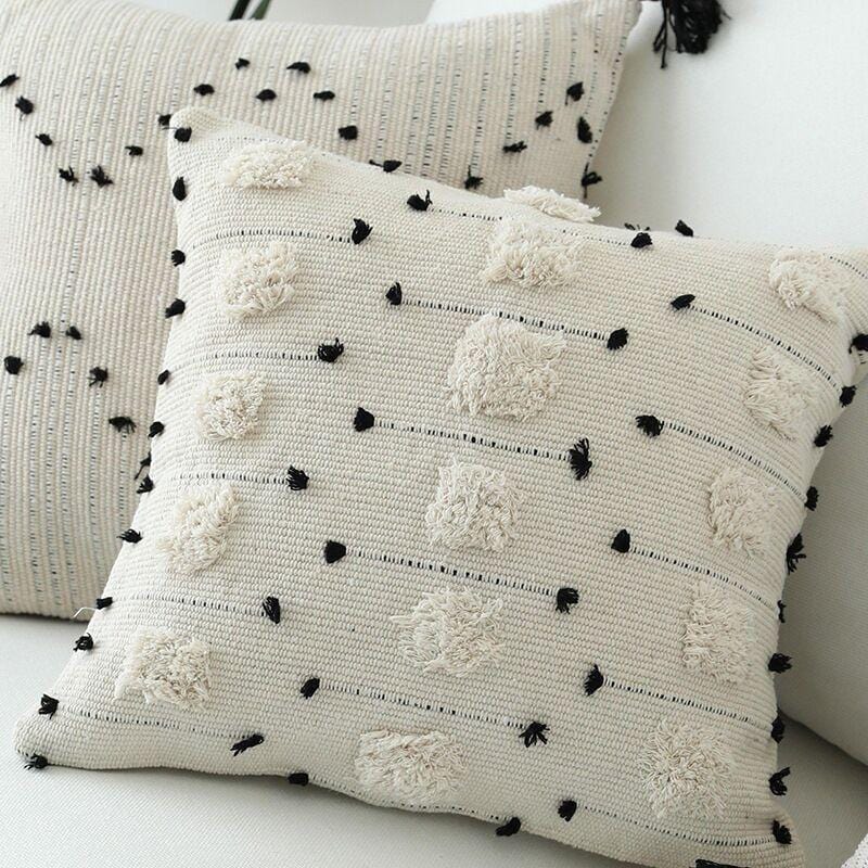 Cadell White Black Pillow Cover