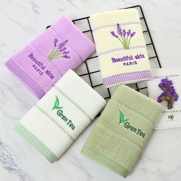 Lavender Green Tea Hand Towel