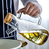 Lastra Transparent Glass Oil Bottle