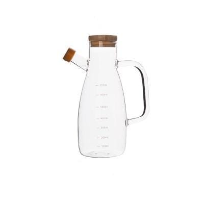 Lastra Transparent Glass Oil Bottle